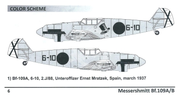 Model plastikowy Messerschmitt Bf 109 A/B, Dora Wings DW48009 skala 1/48