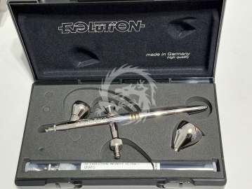 Aerograf EVOLUTION HS-123003 Harder Steenbeck 2w1 [dysza 0,2 i dysza 0,4mm]