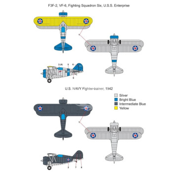 Grumman F3F-2 Metallic Details MDR14434 skala 1/144