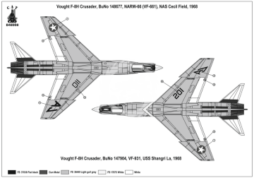 NA ZAMÓWIENIE - Vought F-8D Crusader Cat4 D48007 skala 1/48