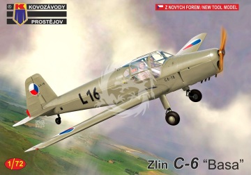 Zlín C-6 Basa Kovozávody Prostějov KPM0230 skala 1/72