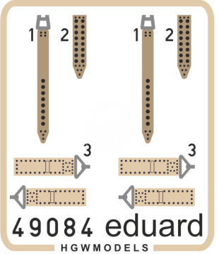 IJN seatbelts SUPERFABRIC Eduard 49084 skala 1/48