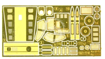 Blaszka fototrawiona Ka-50/Ka-52 exterior detail set Microdesign MD 072236 skala 1/72