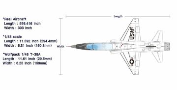 Model plastikowy T-38A Talon 'USAF', Wolfpack WP10001 skala 1/48