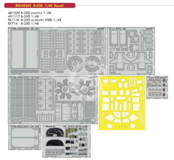 B-25D REVELL Eduard BIG49269 skala 1/48