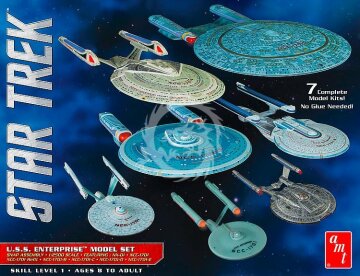 U.S.S. Enterprise Star Trek Model Set AMT 954 skala 1/2500